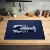 Kreeft - Porselein - Delfts - Blauw Inductie beschermer vinyl 3mm klein -sfeer5