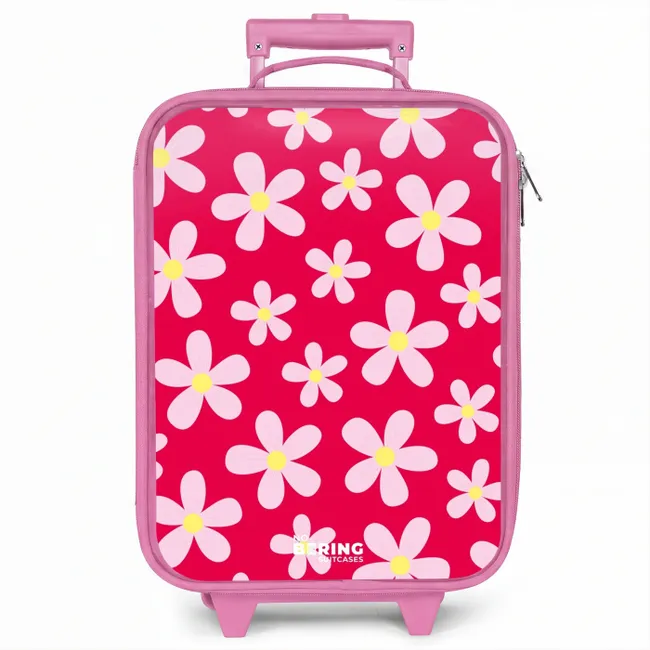 Kinderkoffer roze - Madeliefjesmania hotpink