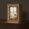 Stilleven - Rustiek - Kaarsen - Broden - Raam Light Box met kabel (Tafellamp) klein -z3d_website