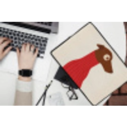 Silhouet - Hond - Trui - Rood laptophoes neopreen klein -bureau