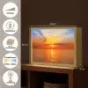 Zonsondergang - Zee - Lucht - Oranje - Horizon - Water Light Box met batterij (Wandlamp) middel -USP_websiteoverzichtNL
