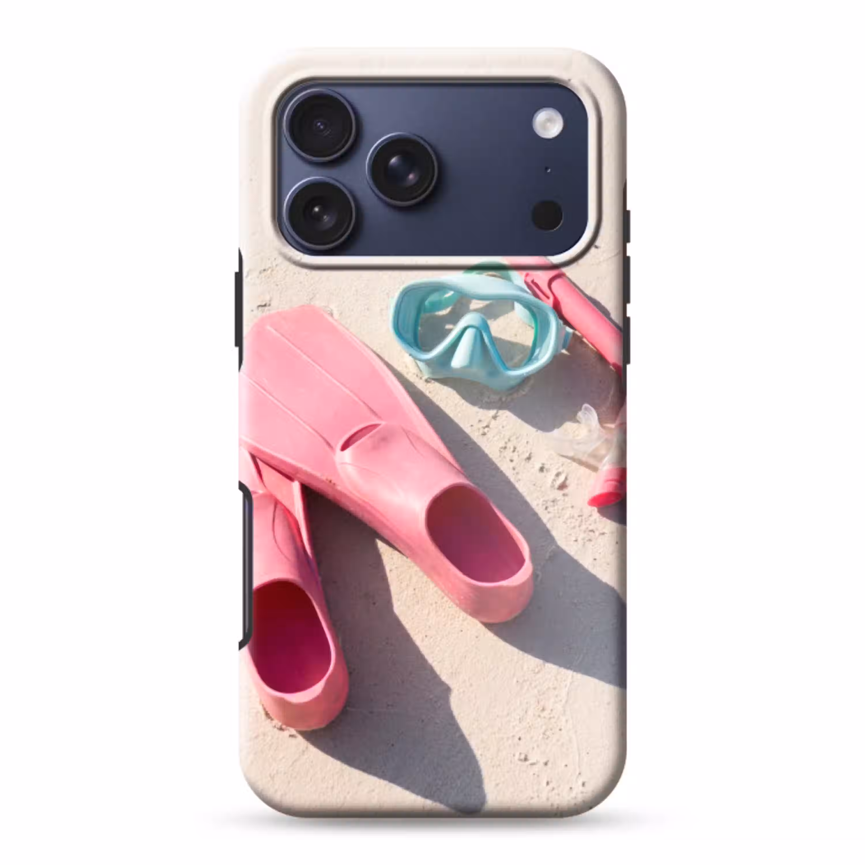 Snorkelset - Strand - Zomer - Roze Toughcase MagSafe Apple iPhone 17 Pro Max klein -3d