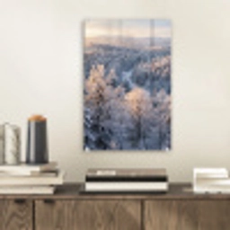 Bos - Bergen - Goud - Winter - Warm plexiglas 5mm klein -sfeer1