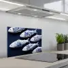 Vissen - Delfts - Blauw - Keramiek keuken achterwand spatscherm klein -3d_schuin