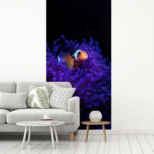 Koraal - Vis - Oranje - Zee fotobehang vinyl groot -woonkamer