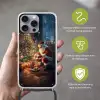 Kerstman - Haard - Donker Hoesje iPhone 16 Pro Max met koord klein -sfeer2_NL