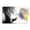Boot - Rivier - Bamboe - Wit Placemat vinyl groot -zzzproduct_Kitchenyeah-website