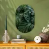 Planten - Jungle - Bladeren - Tropisch Wandcirkel Ovaal Forex klein -sfeer2