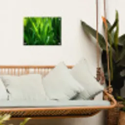 Grassprieten - Lichtinval - Groen tuinposter los doek klein -sfeer7