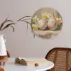 Bloemen - Eieren - Geschilderd Akoestische PET Vilt - Rond klein -sfeer3