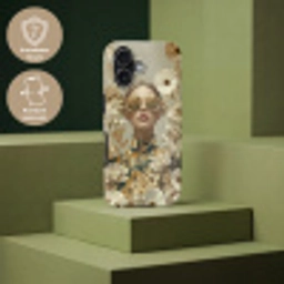 Vrouw - Bloemen - Zonnebril - Wit Toughcase MagSafe Apple iPhone 17 klein -USP_PrintM_DE