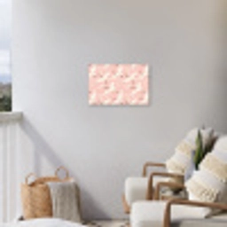Kraanvogels - Bloesem - Roze Tuinposter op houten frame 2 cm dik klein 845 -sfeer1