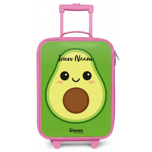 Kawai - Avocado - Groen Kinderkoffer - Roze klein -zz3dotto
