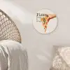 Pizza - Kaas - Pepperoni Wandcirkel plexiglas klein -sfeer5