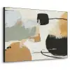 Paint - Abstract - Kleuren Textielframe zwart klein -3d