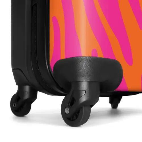 Abstract - Paarse golven NBS - Handbagage koffer - Kinderen Unisex middel -wiel