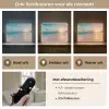 Zonsondergang - Strand - Zee - Zomer - Blauw Light Box met batterij (Wandlamp) middel -USP_lichtkleurNL