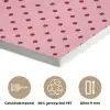 Bonjour - Stippen - Roze- Geel PET vilt klein -closeup_NL