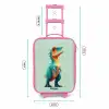 Stoere dino met grote ogen Kinderkoffer - Roze klein -productfoto_formaten