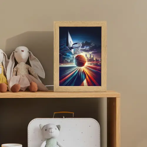 Basketbal - Sport  - Basket - Stad Light Box met kabel klein -sfeer2_kind