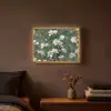 Bloemen - Takken - Wit - Klassiek Light Box met batterij (Wandlamp) middel -sfeer4