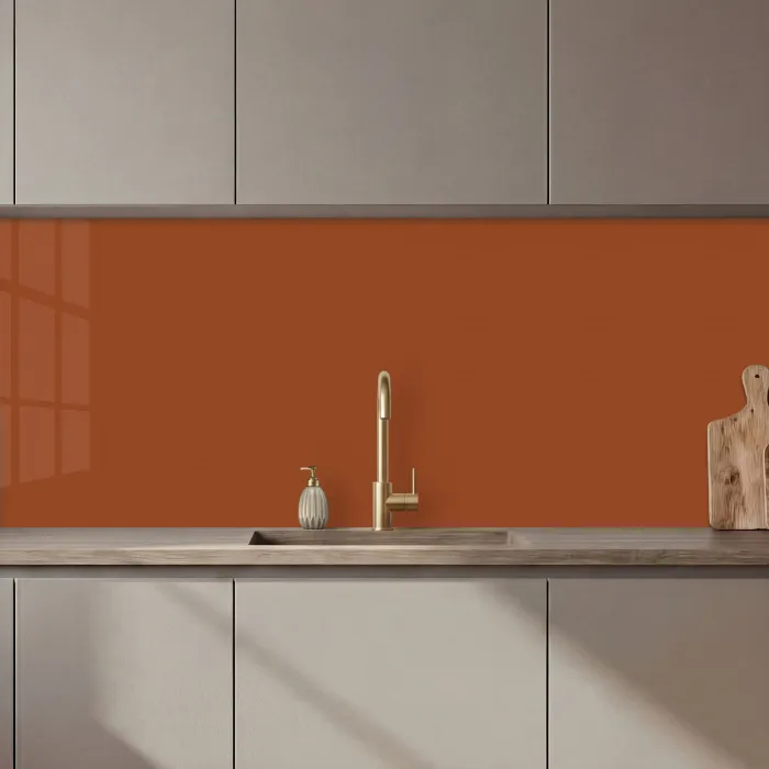 Terracotta - Bruin - Palet - Effen - Kleuren - Kleur keuken achterwand 2 middel 871 zz_3dshopping