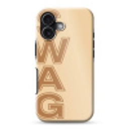Swag - Bruin - Beige Toughcase MagSafe Apple iPhone 17 klein -3d