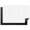 Patronen - Abstract - Zwart - Wit - Geometrie Inductie beschermer vinyl 3mm klein 276 -3d