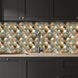 Schubvorm - Aardetinten - Metallic - Glans keuken achterwand 2 middel 871 -sfeer1