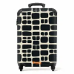 Modern - Organisch - Zwart NBS - Handbagage koffer - Volwassenen Unisex middel -productfoto_recht