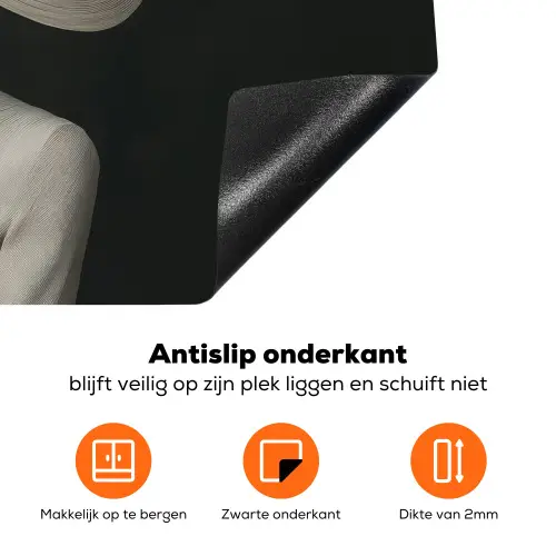 Modern - Vrouw - Hoed Inductie beschermer vinyl 3mm klein -zzzzzzz-td-onderkant