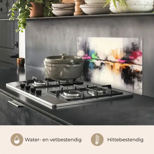 Abstract - Kleurexplosie - Landschap keuken achterwand spatscherm klein -usp_NL