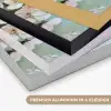 Bloesem - Bladeren - Lichtblauw Textielframe zwart klein -USP_kleurenNL