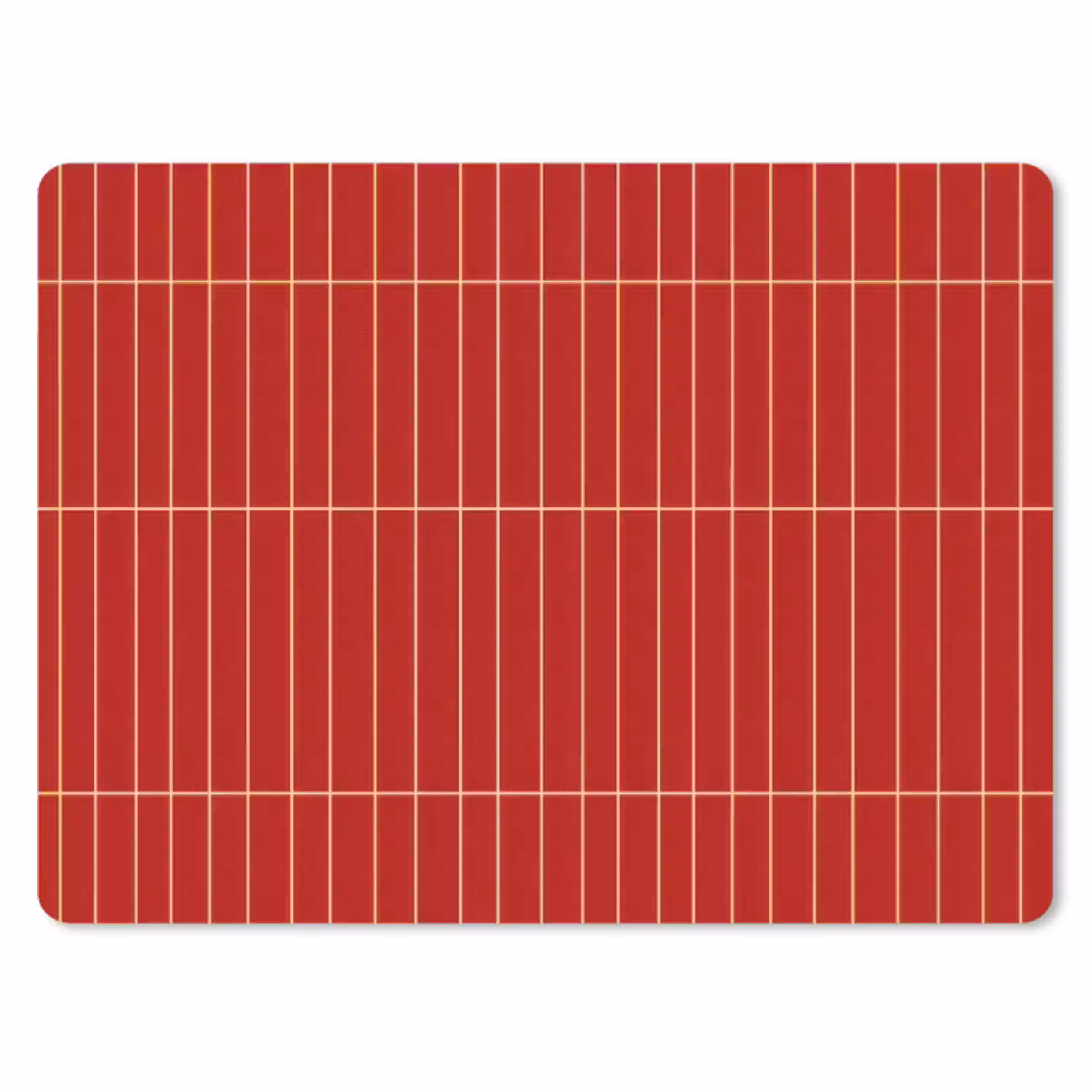 Verticaal - Wandtegel - Helderrood muismat rubber klein 262 -3d