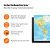 Wereldkaart - Staatkundig - Blauw - Aarde - Educatief Inductie beschermer vinyl 3mm klein -zzzzzzz-td-ups