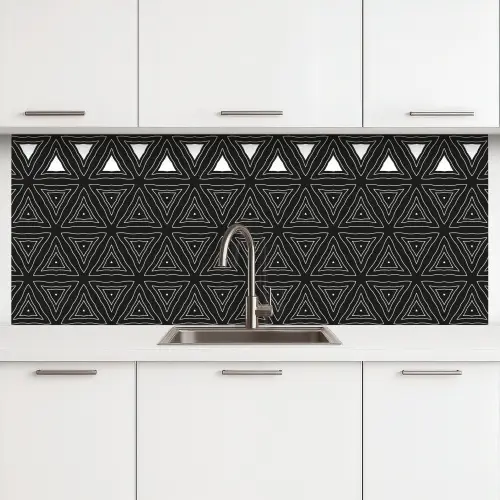 Geometrie - Design - Mozaïek keuken achterwand 2 middel 871 -3d