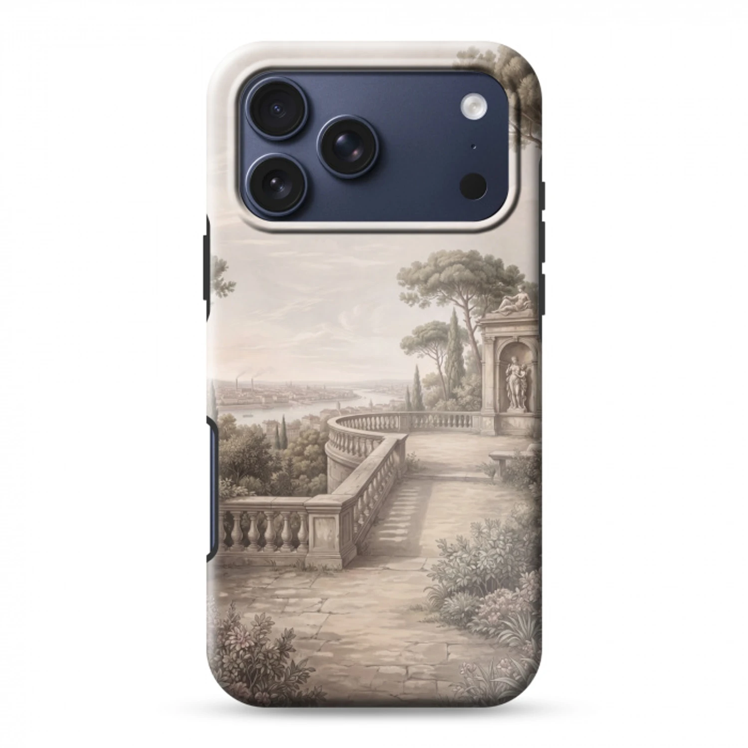 Terras - Stad - Uitzicht - Rivier Toughcase MagSafe Apple iPhone 17 Pro Max klein -3d