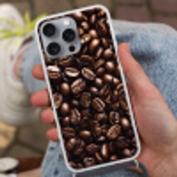 Bonen - Close-up - Donkerbruin Hoesje iPhone 16 Pro Max met koord klein -sfeer3