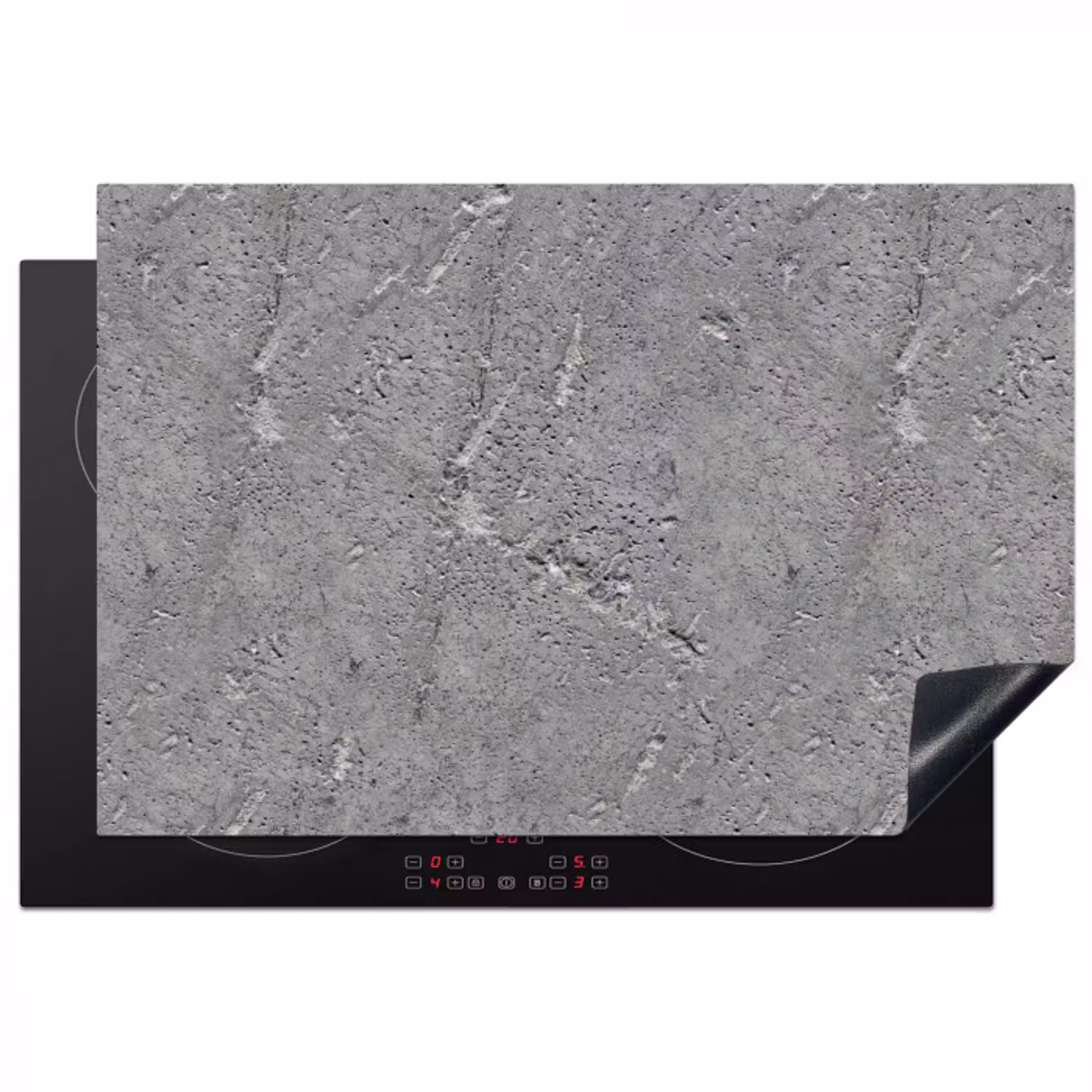 Beton - Patronen - Steen Inductie beschermer vinyl 3mm klein 276 -3d