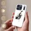 Viool - Oranje - Zwart - Penseelstreken Telefoonhoesje iPhone 17 Pro klein -sfeer3_NL
