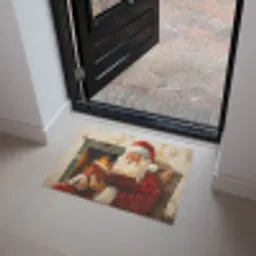 Kerst - Kerstman - Winter - Open Haard Deurmat klein -sfeer5