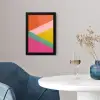 Driehoeken - Kleurrijk - Abstract fotolijst zwart zonder passe partout klein -sfeer4