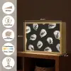 Oesters - Zwart - Vissen - Goud Light Box met batterij (Wandlamp) middel -USP_websiteoverzichtNL