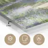 Bos - Pad - Bloemen - Paars - Groen - Natuur plexiglas 5mm klein -sfeer2