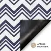 Oceaan - Golven - Blauw - Wit Deurmat klein 898 -antislip_NL