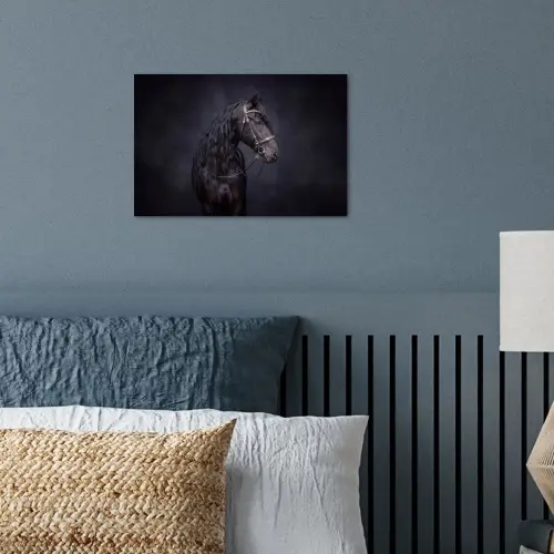 Portret - Paard - Donker poster papier klein -sfeer2