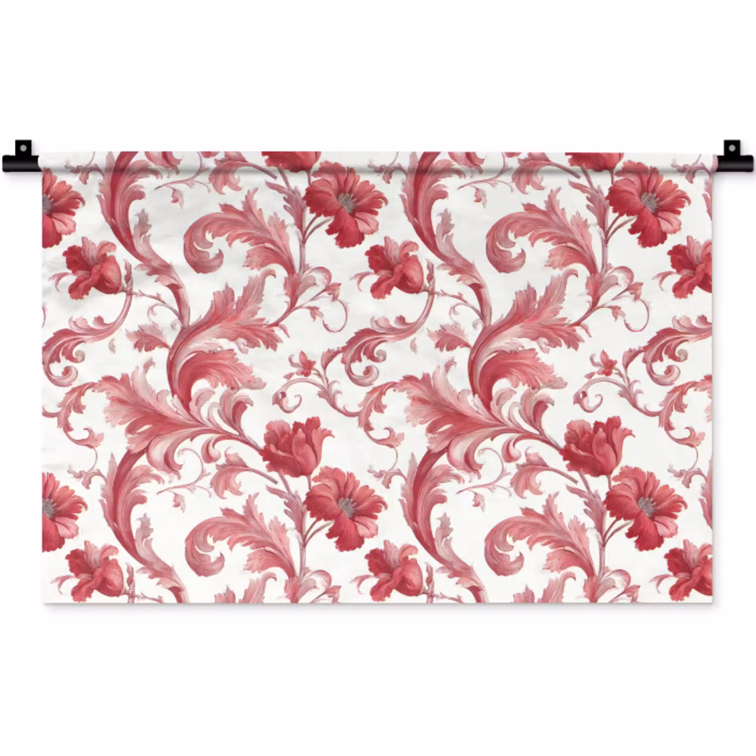 Barok - Patroon - Rood Wandkleed katoen klein 269 -zz3d
