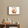 Voetbal - Abstract - Oranje - Verfspatten Light Box met batterij (Wandlamp kind) middel -sfeer2_kind