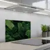 Natuur - Tropisch - Bladeren - Groen keuken achterwand spatscherm klein -3d_schuin