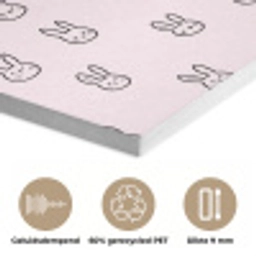 Konijnen - Minimalistisch - Roze PET vilt klein 837 -closeup_NL